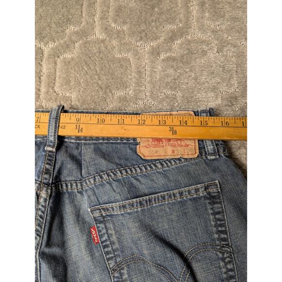 Levis 514 Slim Straight Fit Jeans MENS 31x30 Altered Dark Rinse Mid Rise casual - Picture 5 of 9